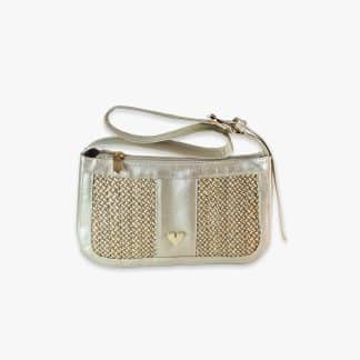 Gold Leather Imperial Handbag