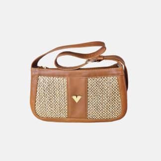 Brown Leather Imperial Handbag