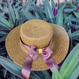 Summer Hat Yellow and Brown
