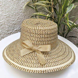 Summer Hat M brown and natural